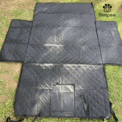 FUNDA CUBRE ASIENTO TRASERO CON BOLSILLOS /NEGRO