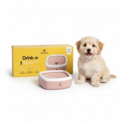 BEBEDERO INTERACTIVO PARA PERROS BEEPAW DRINK-E /ROSA