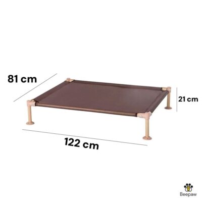 CAMA EN ALTURA MALLADA PARA PERROS _122X81X21