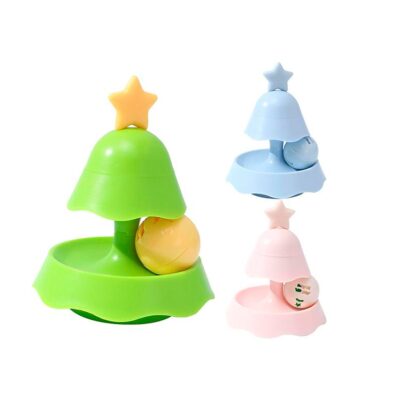 JUGUETE CATNIP ARBOL NAVIDAD DOS CAPAS /CELESTE