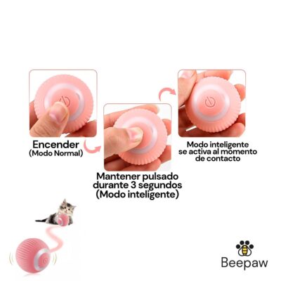 JUGUETE PELOTA INTELIGENTE BEEPAW BALL-E _PEQUEÑO /ROSA