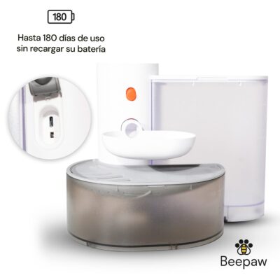 BEBEDERO INTERACTIVO PARA GATOS BEEPAW CLEAN-E /BLANCO