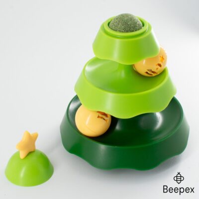 JUGUETE CATNIP ARBOL NAVIDAD TRES CAPAS /VERDE