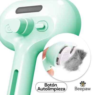 CEPILLO CON VAPOR Y CARDINA BEEPAW STROK-E /VERDE
