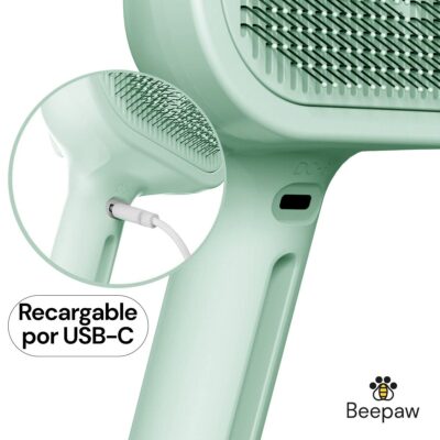 CEPILLO CON VAPOR Y CARDINA BEEPAW STROK-E /VERDE
