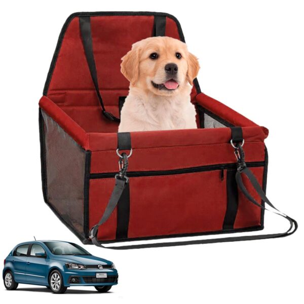 SILLA DE SEGURIDAD VEHICULAR PARA MASCOTAS BEEPAW /ROJO