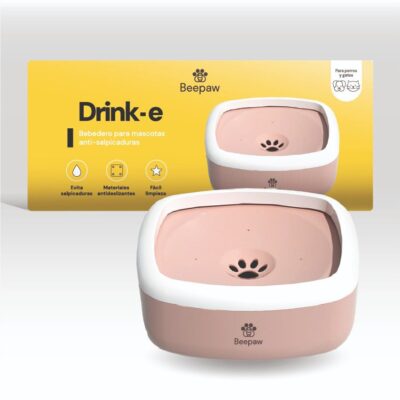 BEBEDERO INTERACTIVO PARA PERROS BEEPAW DRINK-E /ROSA