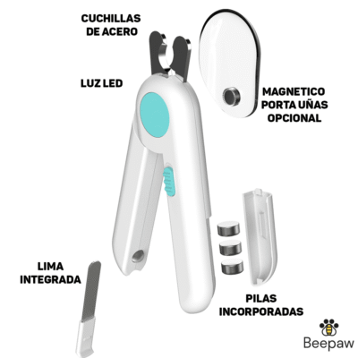 CORTADOR DE UÑAS BEEPAW SHARP-E /CELESTE