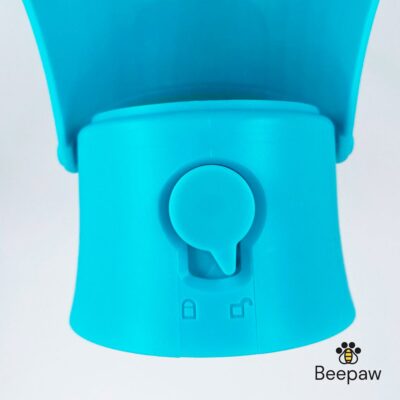 BOTELLA DISPENSADORA PLEBAGLE DE AGUA, COMIDA BEEPAW /CELESTE