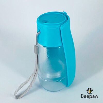 BOTELLA DISPENSADORA PLEBAGLE DE AGUA, COMIDA BEEPAW /CELESTE