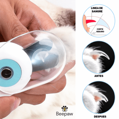 CORTADOR DE UÑAS BEEPAW SHARP-E /CELESTE