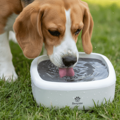 BEBEDERO INTERACTIVO PARA PERROS BEEPAW DRINK-E /BLANCO