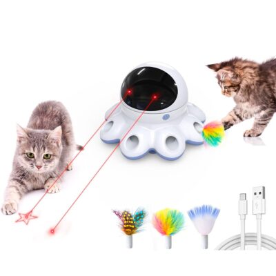 JUGUETE FANTASMA PARA GATO 2 EN 1