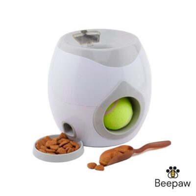 JUGUETE INTERACTIVO P/MASCOTAS CON DISPENSADOR DE ALIMENTO BEEPAW SNACK-E /GRIS