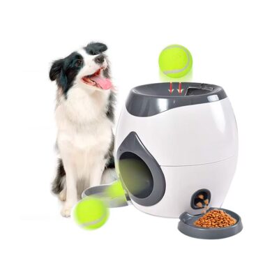 JUGUETE INTERACTIVO P/MASCOTAS CON DISPENSADOR DE ALIMENTO BEEPAW SNACK-E /GRIS OSCURO