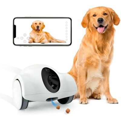 JUGUETE ROBOT CON CAMARA Y MANDO A DISTANCIA CON DISPENSER DE COMIDA