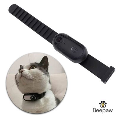 CAMARA HD CON COLLAR PARA MASCOTAS BEEPAW /NEGRO