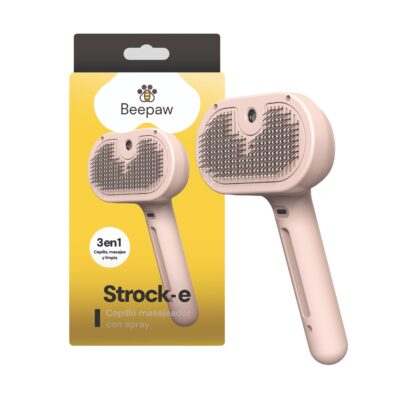 CEPILLO CON VAPOR Y CARDINA BEEPAW STROK-E /ROSA