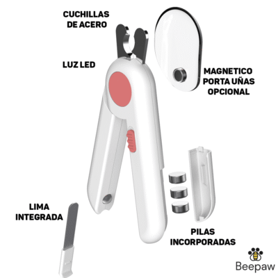 CORTADOR DE UÑAS BEEPAW SHARP-E /ROSA