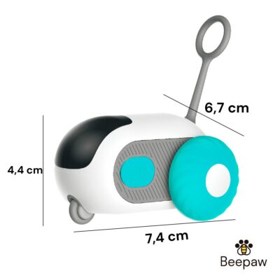 JUGUETE RATON INTELIGENTE PARA GATOS BEEPAW WHEEL-E /AZUL