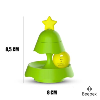JUGUETE CATNIP ARBOL NAVIDAD DOS CAPAS /VERDE