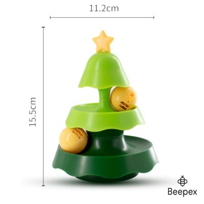 JUGUETE CATNIP ARBOL NAVIDAD TRES CAPAS /VERDE