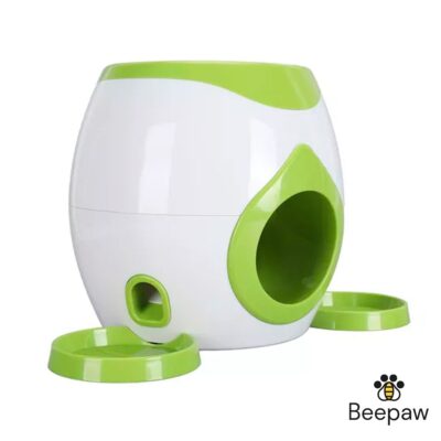 JUGUETE INTERACTIVO P/MASCOTAS CON DISPENSADOR DE ALIMENTO BEEPAW SNACK-E /VERDE